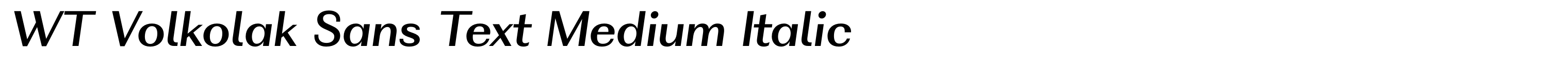 WT Volkolak Sans Text Medium Italic